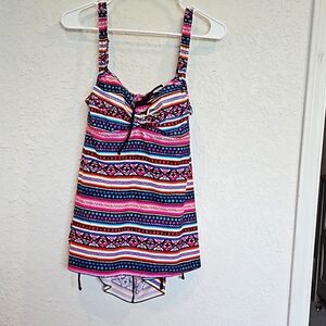 Hilor Tankini Swim Top Size 18